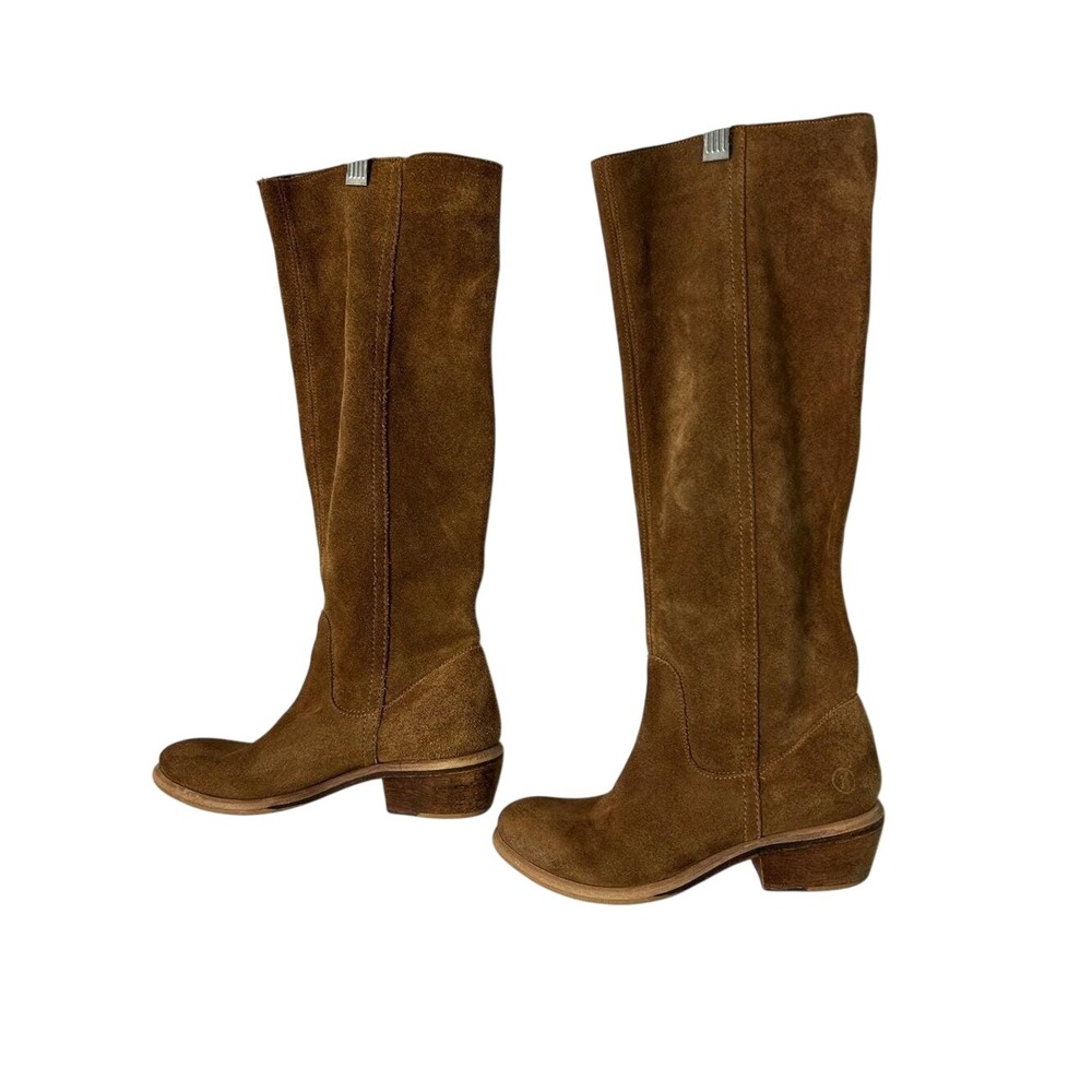 Bronx over the knee Sude Leather Boots Size 36 Us 6 fall leaf Brown Cowgirl